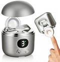 Electric Nail Clippers with Magnifying Glass & LED Light - D-Gray