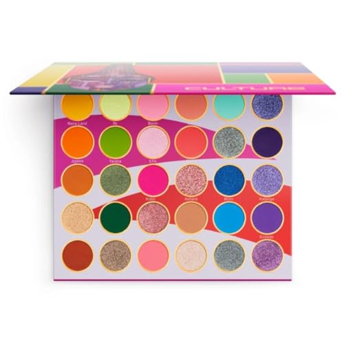 Vibrant Eyeshadow Palette with 30 High Pigment Shades - All Skin Tones