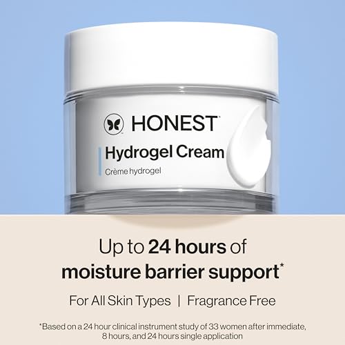 Honest Beauty Gentle Gel Everyday Face Cleanser + Moisturizing Hydrogel Cream Bundle | Vegan + Safe for Sensitve Skin | 5 fl oz, 1.7 fl oz