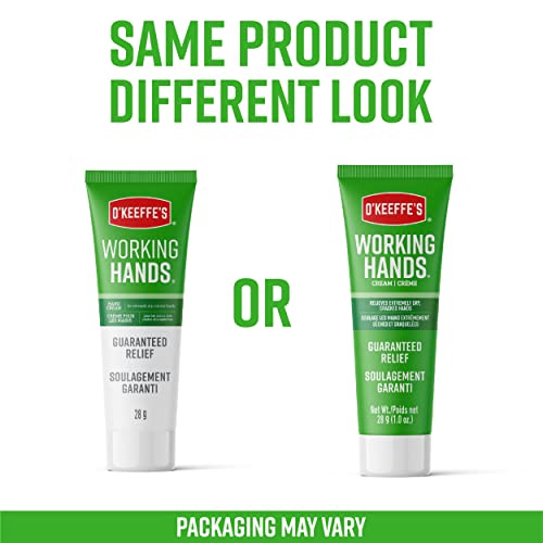 O'Keeffe's Working Hands Hand Cream - 6 Pack, 1 oz Tubes for Extremely Dry, Cracked Skin