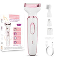 Women's Electric Razor Bikini Trimmer, 4-in-1 Cordless Shaver for Face, Legs, Underarms, Pubic Hair ? Wet/Dry Use, Painless Hair Removal