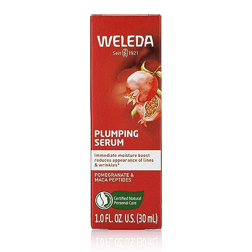 Weleda Face Care Plumping Serum - Plant-Rich Hydrating Serum with Peptides - Immediate Moisture & Radiance Boost