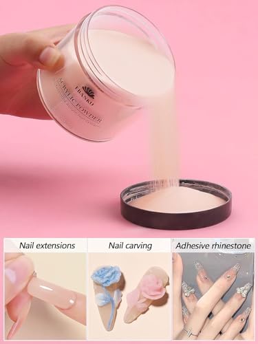 Acrylic Powder Set Nude Pink Milky White Clear 4 Colors - 4.23oz Each