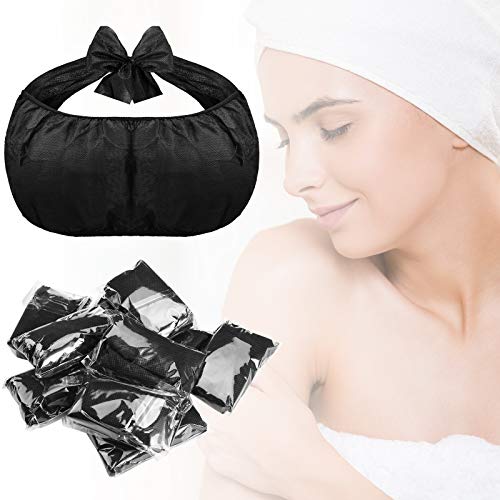 50 Pack Disposable Spa Bras Black for Tanning & Skin Care