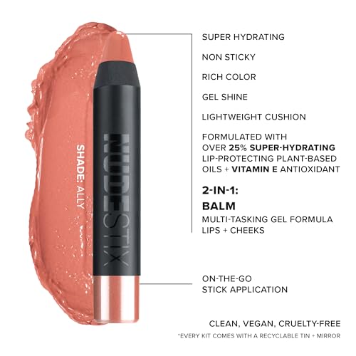Mini Lip & Cheek Balm Set - Hydrating Nude Shades, Vegan & Cruelty-Free, 3-Piece