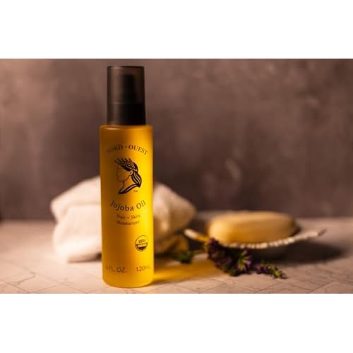 Organic Jojoba Oil ? 4 oz | Cold-Pressed & Natural Moisturizer for Face,Skin, Hair & Nails | Pure, Hexane Free Base Carrier Oil | Jojoba Oil Organic