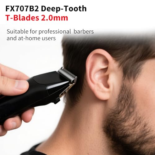 BaBylissPRO Trimmer Blade Replacement 2-Pack – FX707B2 Deep Tooth T-Blade for FX787/LoPROFX FX726