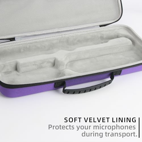 Hard Travel Case Compatible with Dyson airstraight HT01 Hair Straightener & Power Supply, Waterproof and Shockproof Storage Carrying case (Purple)
