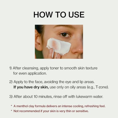 SHANGPREE CC Clear Fit Mask, Cream Clay Mask, Mineral Complex 61.79%, Gentle Pore & Sebum Care, Smooth Comfortable Finish, For Dull Skin, 70g / 2.46 oz.