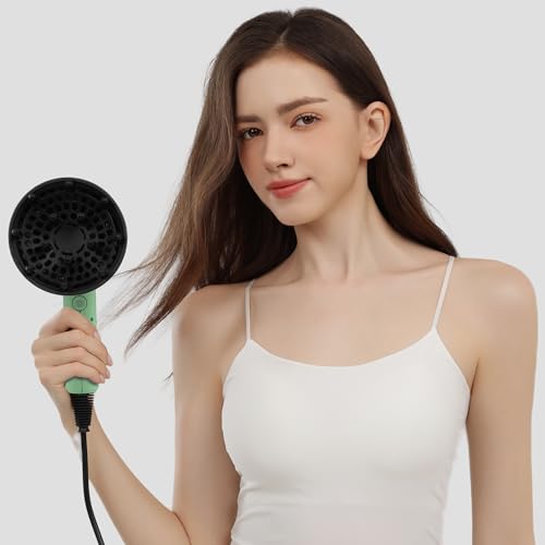 AINA Diffuser Hair Dryer 1600W Full-Featured 110V Jade Green 3 Piece Set