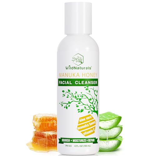 Wild Naturals Manuka Honey Face Wash for Sensitive Skin - Hydrating & Soothing