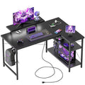Corner Gaming Desk with Monitor Stand, Reversible L-Shape Computer Desk