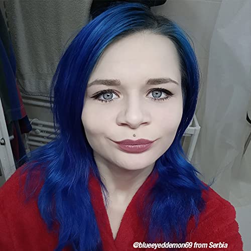 MANIC PANIC Classic After Midnight Semi Permanent Hair Color - Dark Blue Hair Dye for Women & Men That Lasts 4-6 Weeks - Vegan, Ammonia & Cruelty-Free - Create & Mix Custom Shades (4oz)