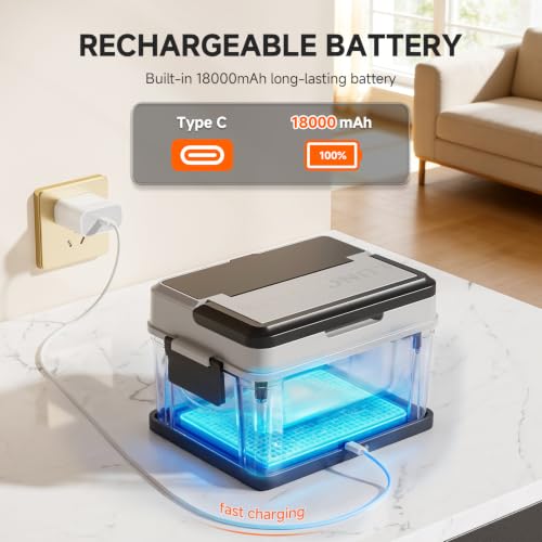 Electric Lunch Box 6.3 Cups Cordless Heated Food Container with Smart Control
