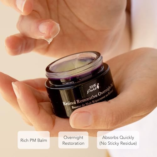 Vegan Retinol Restorative Night Balm for Face & Neck - 1 oz