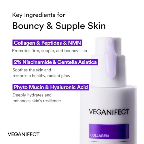 Vegan Collagen Serum with Phyto Mucin & Peptides for Skin Elasticity
