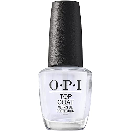 OPI Nail Polish Top and Base Coat - High-Gloss Protective Shine 0.5 Fl Oz