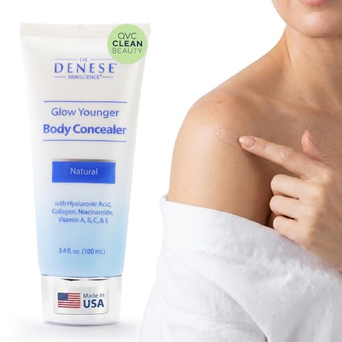 Dr. Denese Glow Younger Body Concealer Natural 3.4oz Full Coverage for Veins & Discoloration