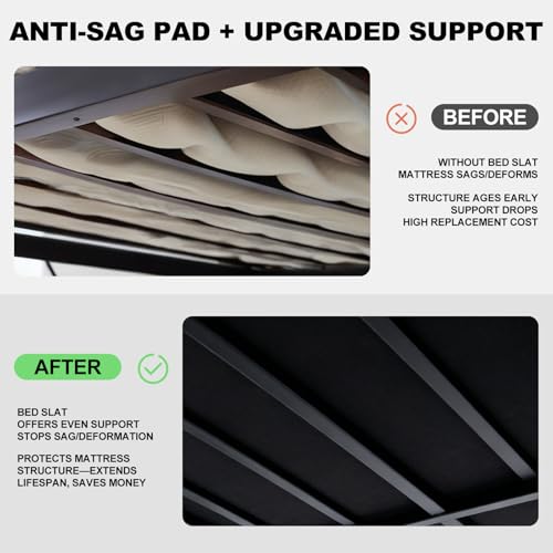 Heavy Duty King Bunkie Board 76x80 Foldable Bed Support - Ameruse