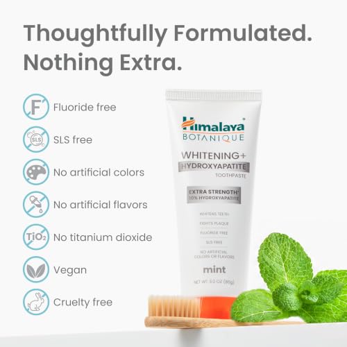 Nano Hydroxyapatite Toothpaste Mint 3 oz 2 Pack - Remineralizes Enamel & Whitens