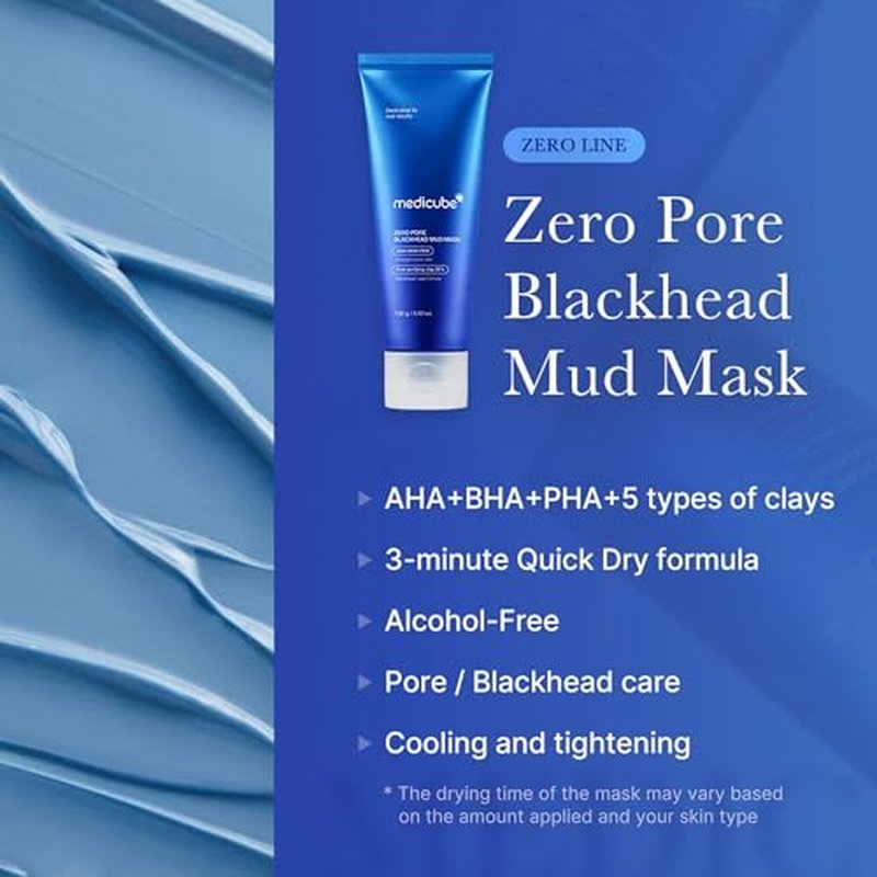 medicube All-in-One Duo for Pore and Skin Texture Care: Zero Pore Pads 2.0 and Zero Pore Blackhead Mud Facial Mask | Korean Skincare, Skincare Sets