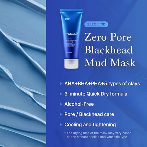 Medicube Zero Pore Mud Mask & Silicone Brush Set for Deep Pore Cleansing