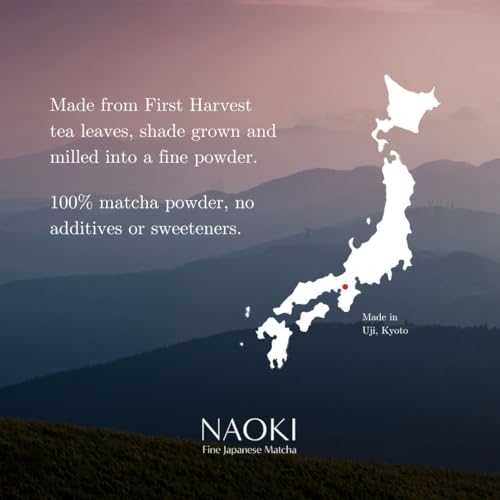 Naoki Matcha Superior Ceremonial Grade Green Tea Powder - 3.5oz Pack of 2 - Uji Kyoto First Harvest