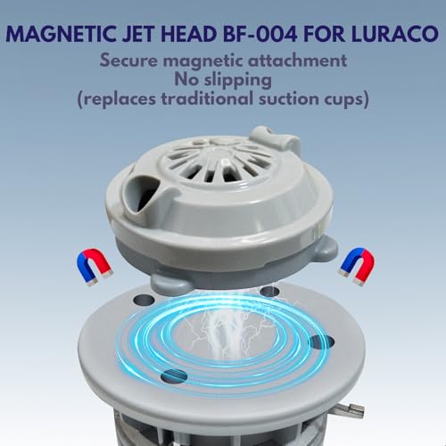 KONOVOLY Magnetic Pedicure Jet for LURACO Spa Tubs - 4-Pin Replacement Kit, Includes Propeller & Cap - Variation 1