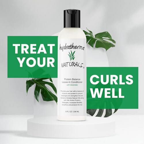 Hydratherma Naturals Protein Balance Leave-In Conditioner 8 Oz - Hair Moisturizer & Strengthener