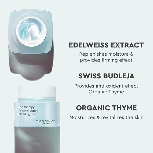 The Face Shop Vegan Moisture Blending Cream & Gel - Hydrating 2-in-1 Face Moisturizer