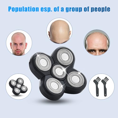 3 Pack Shaver Replacement Blades Compatible with Freedom Head Shaver,Head and Face Electric Razor Shaver Head
