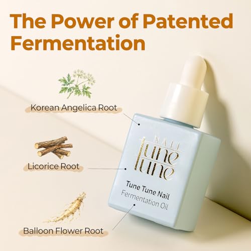 TuneTune Fermented Korean Cuticle Oil 8ml - Lightweight Nail & Cuticle Moisturizer - Pack of 1
