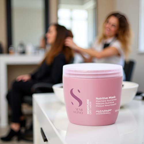 Alfaparf Milano Semi di Lino Moisturizing Hair Mask for Dry Hair 16.9 Fl Oz