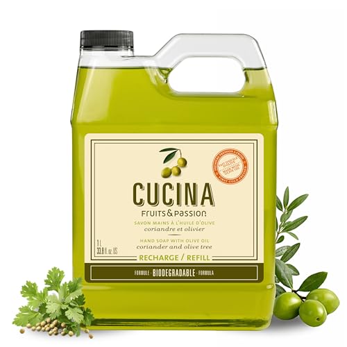 Cucina Hand Soap Refill Coriander & Olive Tree – Moisturizing Liquid Hand Wash 1L