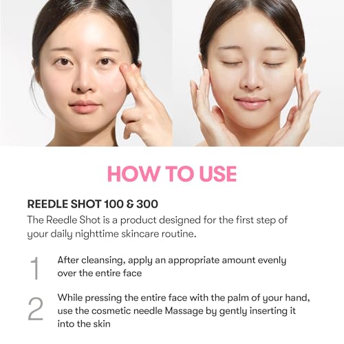 VT COSMETICS Collagen Reedle Shot 100 1.69 Fl Oz&Collagen Reedle Shot 100 2-Step Hydrogel Mask 4pcs