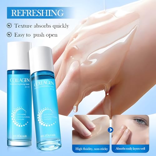 Hydrating Collagen Skin Care Set for Teens & Women - 6-Piece Face Care Kit