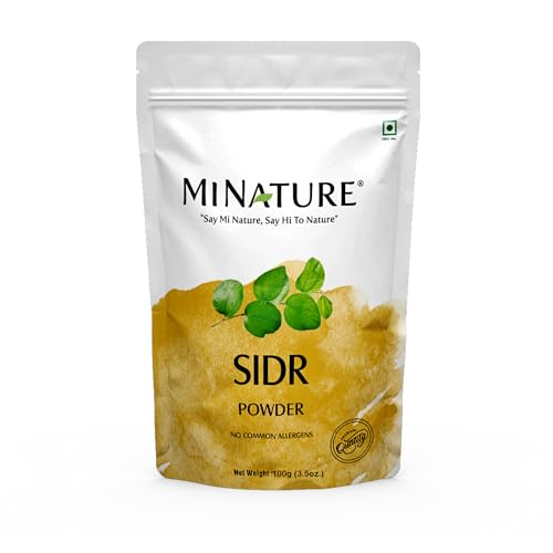 minature Fresh Sidr Leaves Powder 100gm (3.5oz) | Natural Deep Cleansing & Conditioning Herb for Hair Care | Traditional Herbal Cleanser |Plant-based Source of Mucilages and Saponins