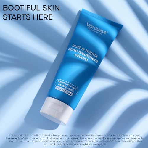 Vanibiss Butt & Thighs Acne Treatment Cream & 4 Moisturizing Butt Masks - Bundle