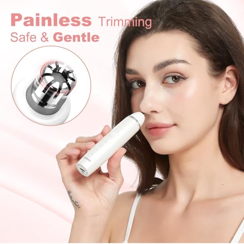 Aisleek Dove Wing White 3-in-1 Nose & Face Hair Trimmer for Men & Women