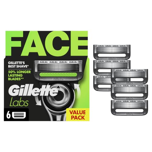 Gillette Labs Razor Blade Refills for Men - 6 Count (Pack of 1)