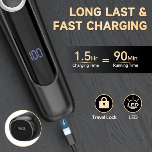 SilkGlow Beard Trimmer 5-in-1 Waterproof Electric Razor - Black (Variation: Black)
