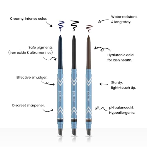 Prime Prometics PrimeLash Mascara (Brown) & PrimeEyes Glide Eyeliner (Wood) Bundle