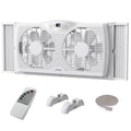 Shinic 9-Inch Window Fan with Thermostat & Reversible Airflow, LED Display