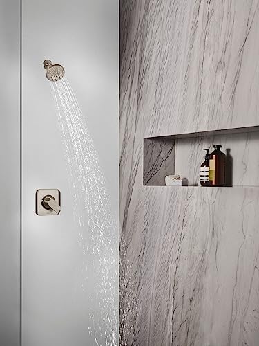 Moen Gibson Brushed Nickel 6-Function Shower Head - 2.0 GPM, Eco-Performance Spray