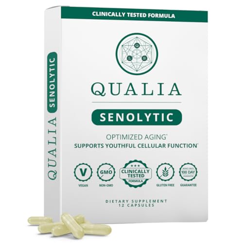 Qualia Senolytic 1400mg Fisetin Anti-Aging - 12 Count