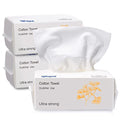Fresh 70 Count Disposable Face Cloths - Soft Cotton Towelettes for Cleaning & Makeup Removal, 3 Pack