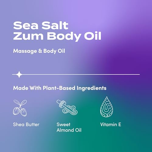 Sea Salt Body Oil - Nourishing Massage Oil with Sweet Almond Oil - 4 fl oz Pack of 2