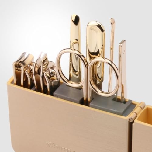 Travel Manicure Grooming Kit 7-Piece Nail Clipper Set - Made in Korea