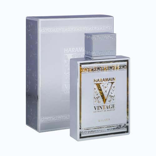 Al Haramain Vintage Silver Perfume for Women and Men - Citrus Mint Scent - 3.33 oz Extrait De Parfum