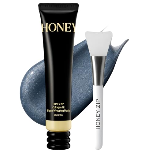 Honey Collagen Peel Off Face Mask with Charcoal for Hydration & Skin Glow - 60g